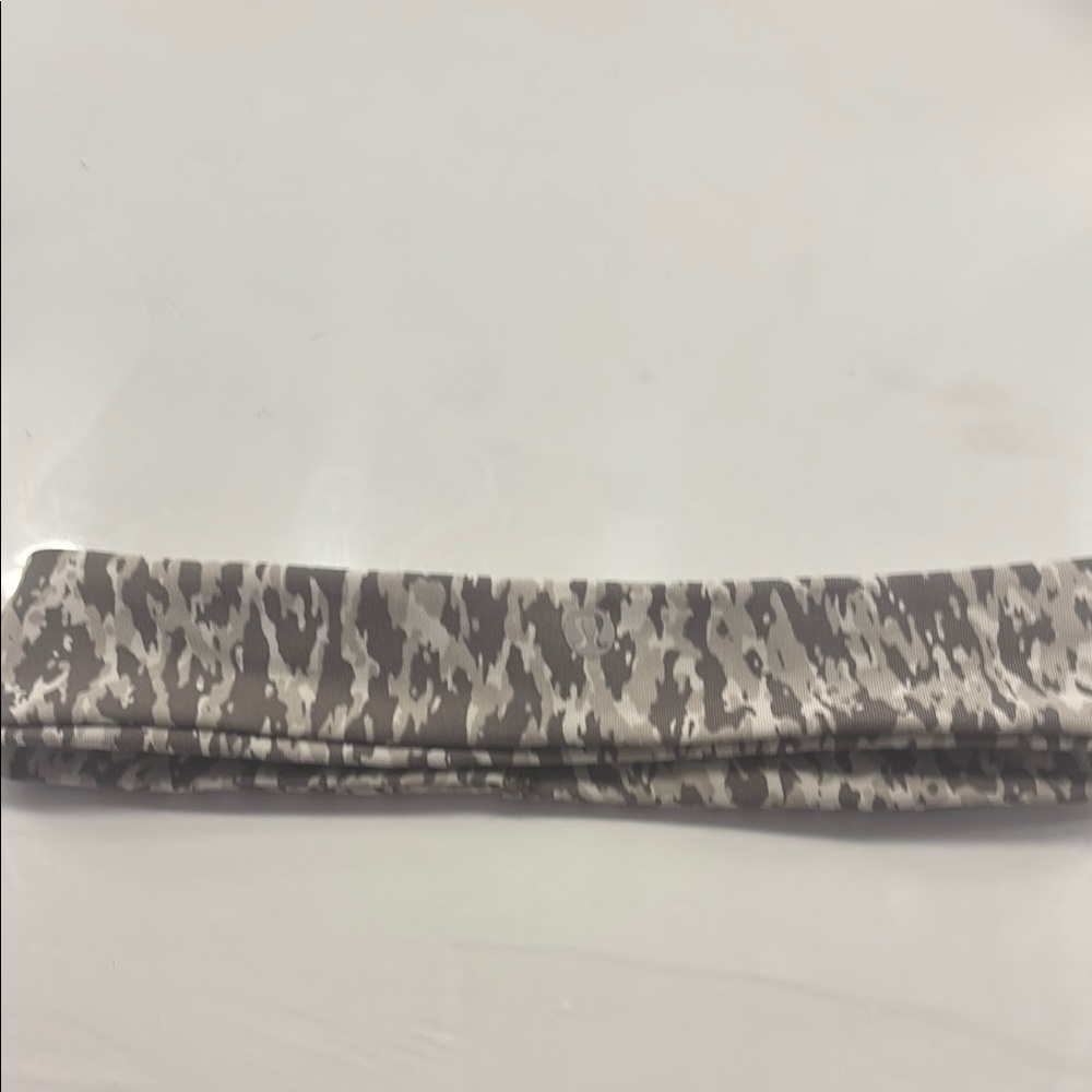 Gray and White Camouflage Headband